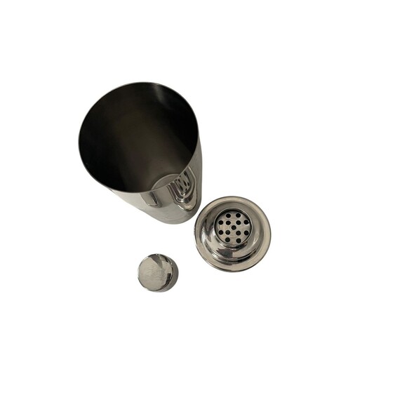 Crate And Barrel Stainless Cocktail Shaker 8” Drink Mixer - Picture 4 of 7